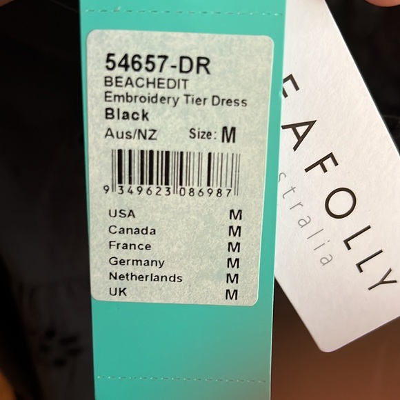 Black Eyelet Seafolly Australia Dress - Picture 5 of 6